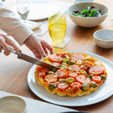 Olmecs Pizza Plate White 14Inches (12 Pc Pack)